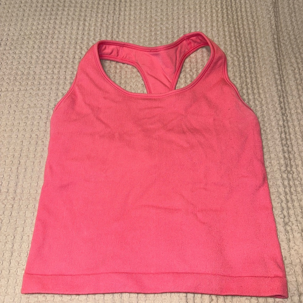 Pink Racerback Tank Top